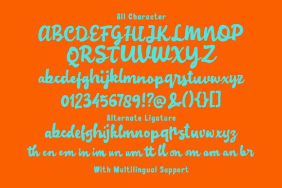 Night Fiesta Font PNG with transparent background - Preview 4