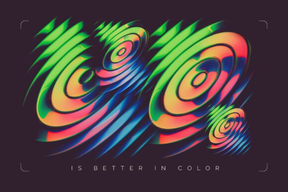 Rainbow Orb Font PNG with transparent background - Preview 2