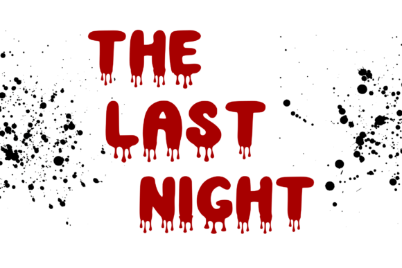 Scary Blood Font PNG with transparent background - Preview 2