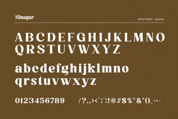 Shugar Font PNG with transparent background - Preview 1