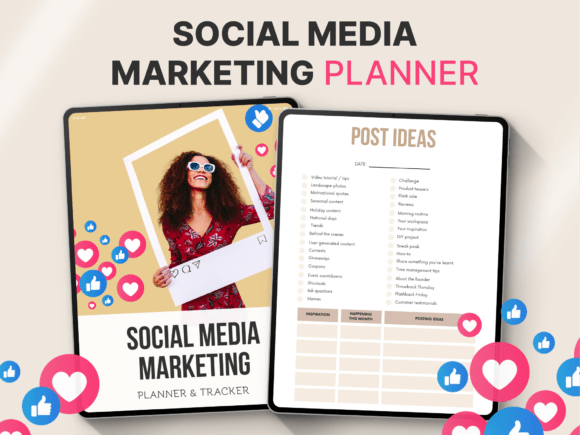 Social Media Marketing Planner, Canva