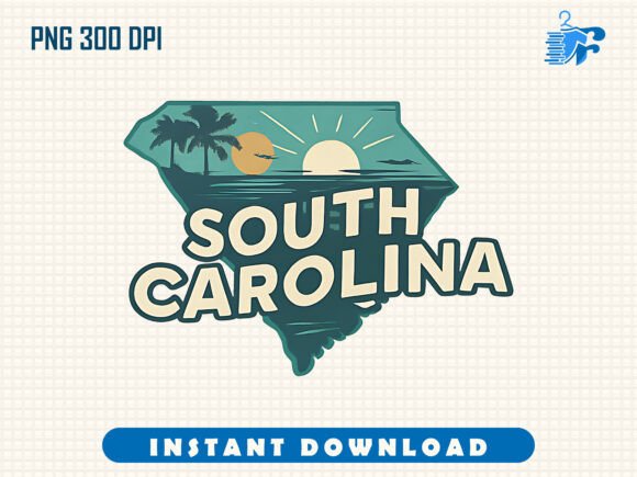 South Carolina State Map Grafika Projekty Koszulek Przez faysalahmedmithu1