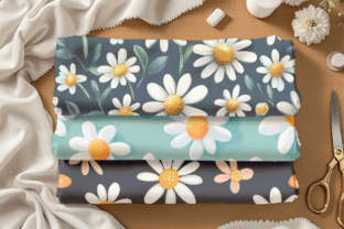 Summer Daisy Digital Papers Graphic by Craft Studios · Creative Fabrica