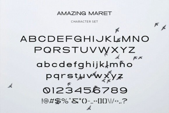 Amazing Maret Font PNG with transparent background - Preview 1