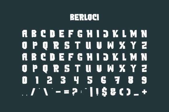 Berloci Font - Preview 1