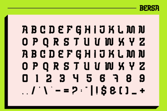 Bersa Font - Preview 1