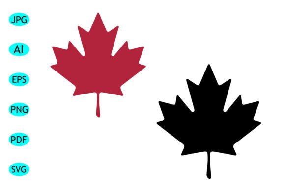 Canada Maple Leaf Icon Set