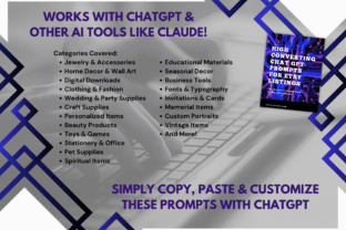 ChatGPT Prompt Guide for Shop Listings Graphic by Victoria Gates ...