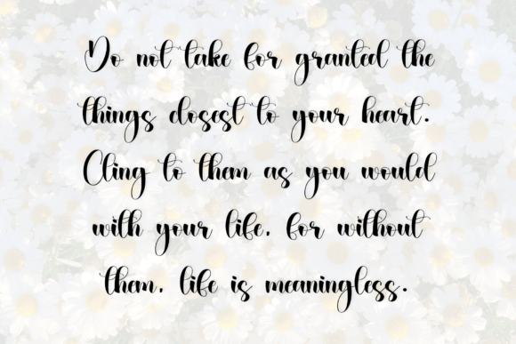 Daisy Font - Preview 3