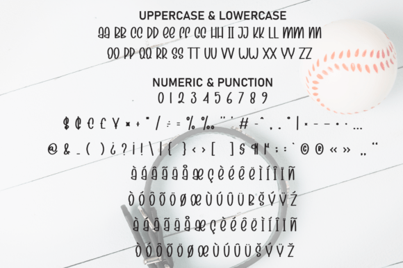 Easter Baseball Font - Preview 6