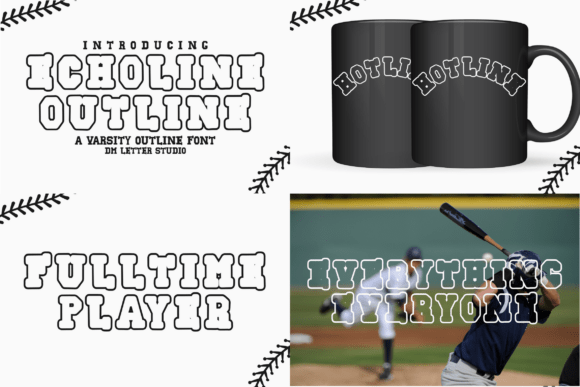 Echoline Bundle Collection Font PNG with transparent background - Preview 3