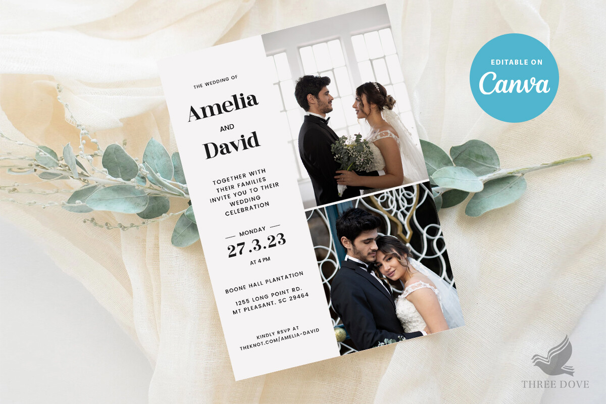 Floral Wedding Invitation Template