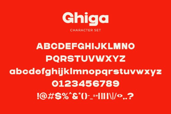 Ghiga Font - Preview 1