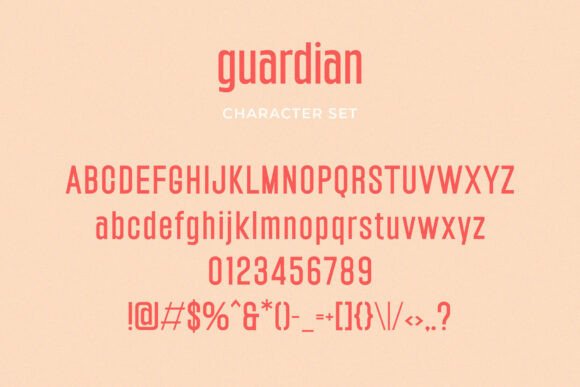 Guardian Font - Preview 1