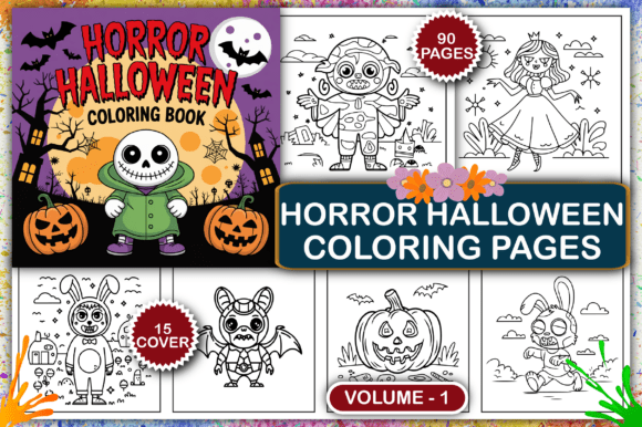 Horror Halloween Coloring Pages for Kids