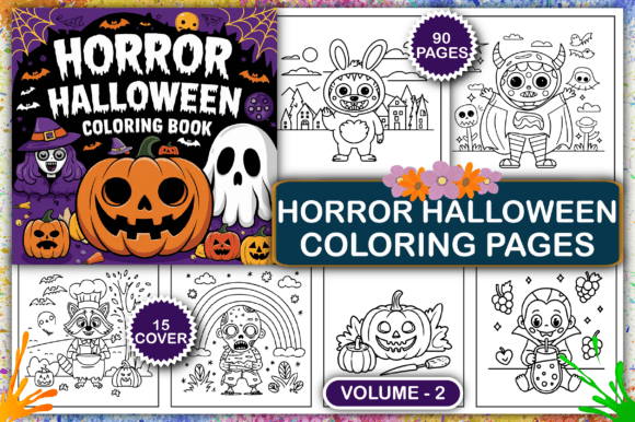 Horror Halloween Coloring Pages for Kids