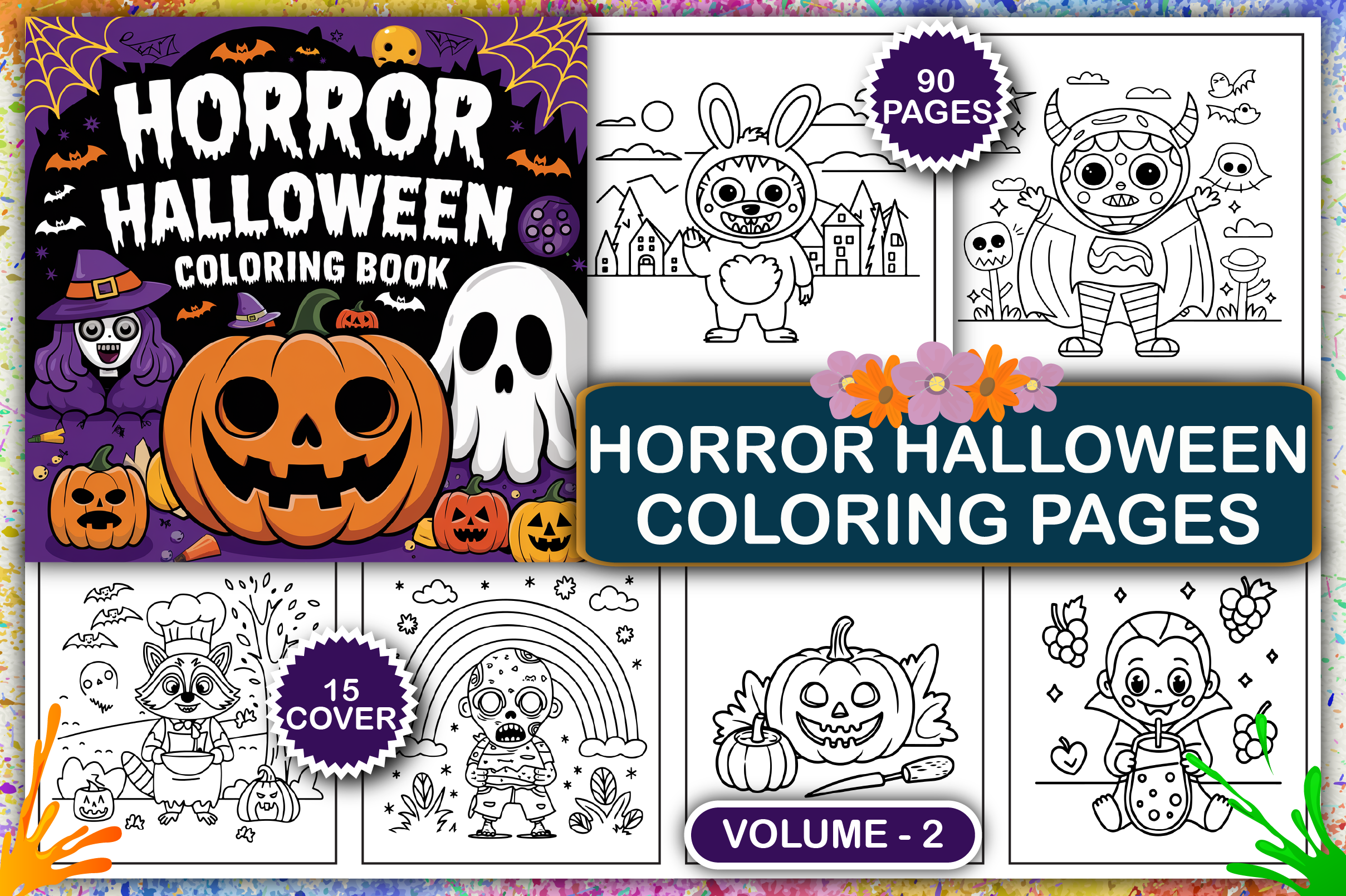 Horror Halloween Coloring Pages for Kids