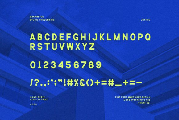 Jethru Font PNG with transparent background - Preview 1