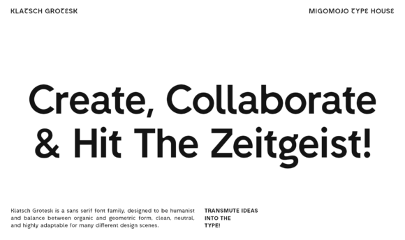 Klatsch Grotesk Font PNG with transparent background - Preview 1