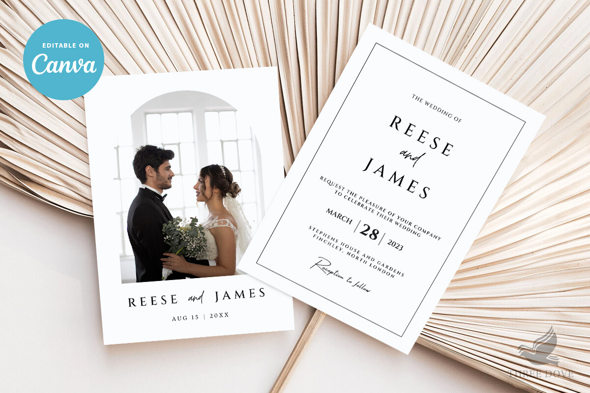 Photo Wedding Invitation Template - 012
