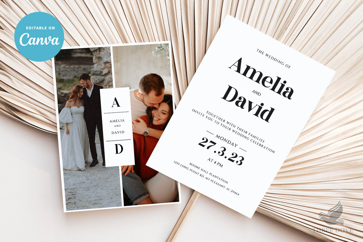 Photo Wedding Invitation Template - 014