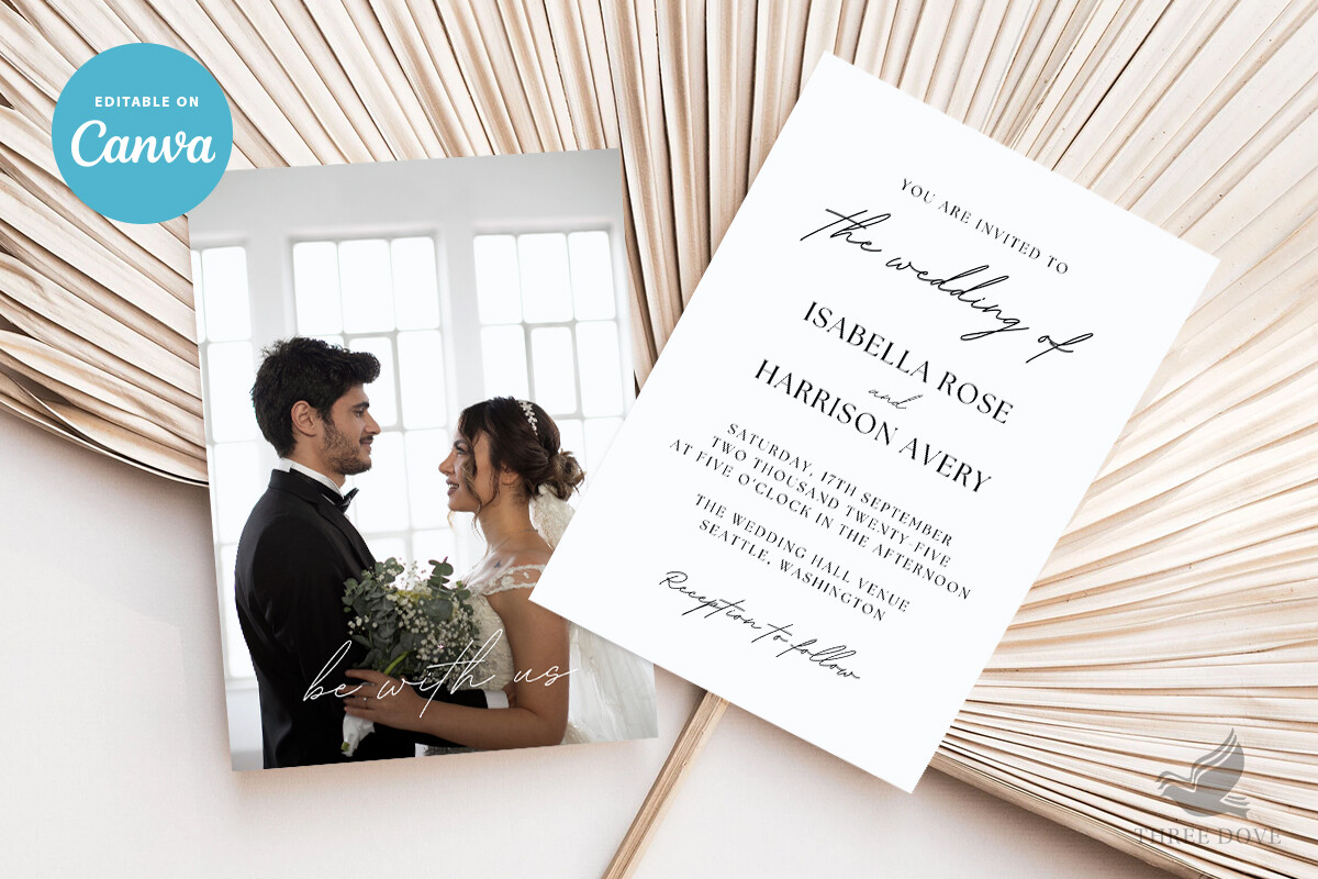 Photo Wedding Invitation Template - 09