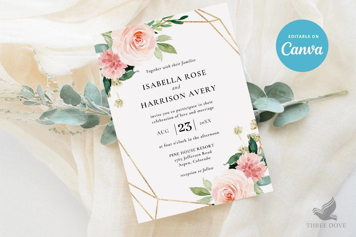 Photo Wedding Invitation Template
