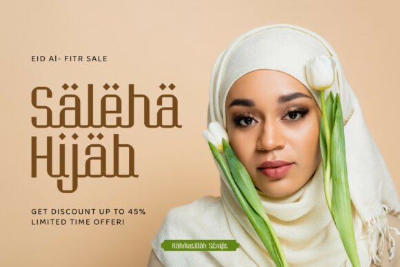 Rahmatillah Script Font PNG with transparent background - Preview 6
