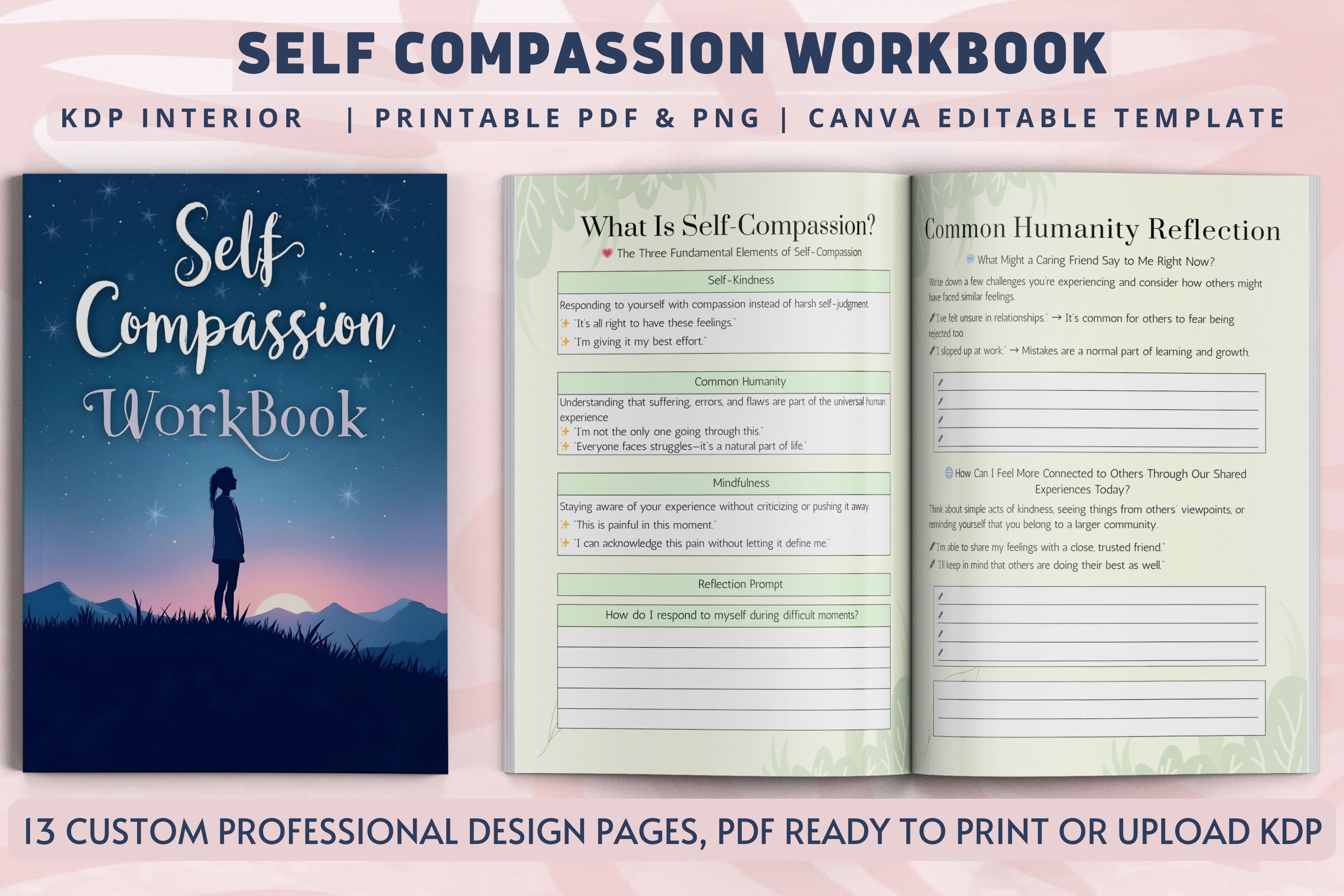 Self Compassion Workbook Graphic by Interior Creative · Creative Fabrica