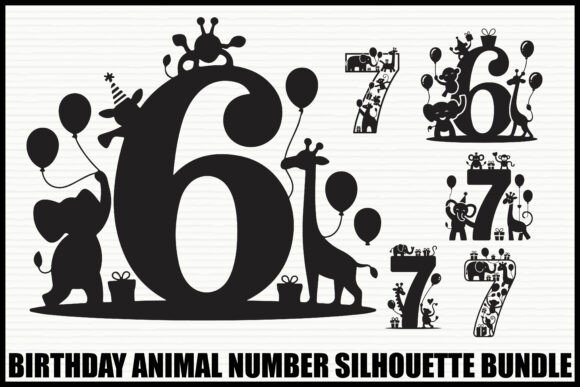 Birthday Animal Number Set
