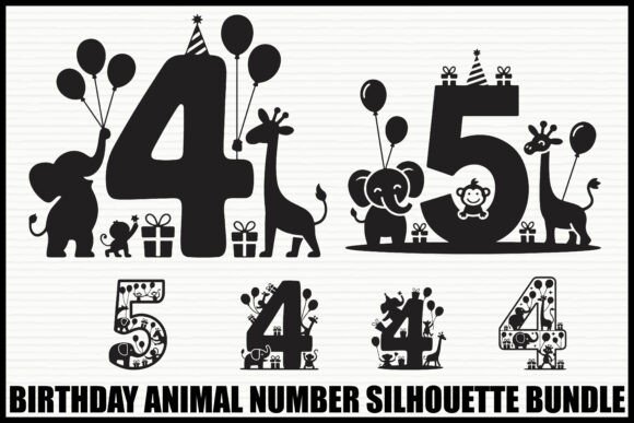 Birthday Animal Number Set
