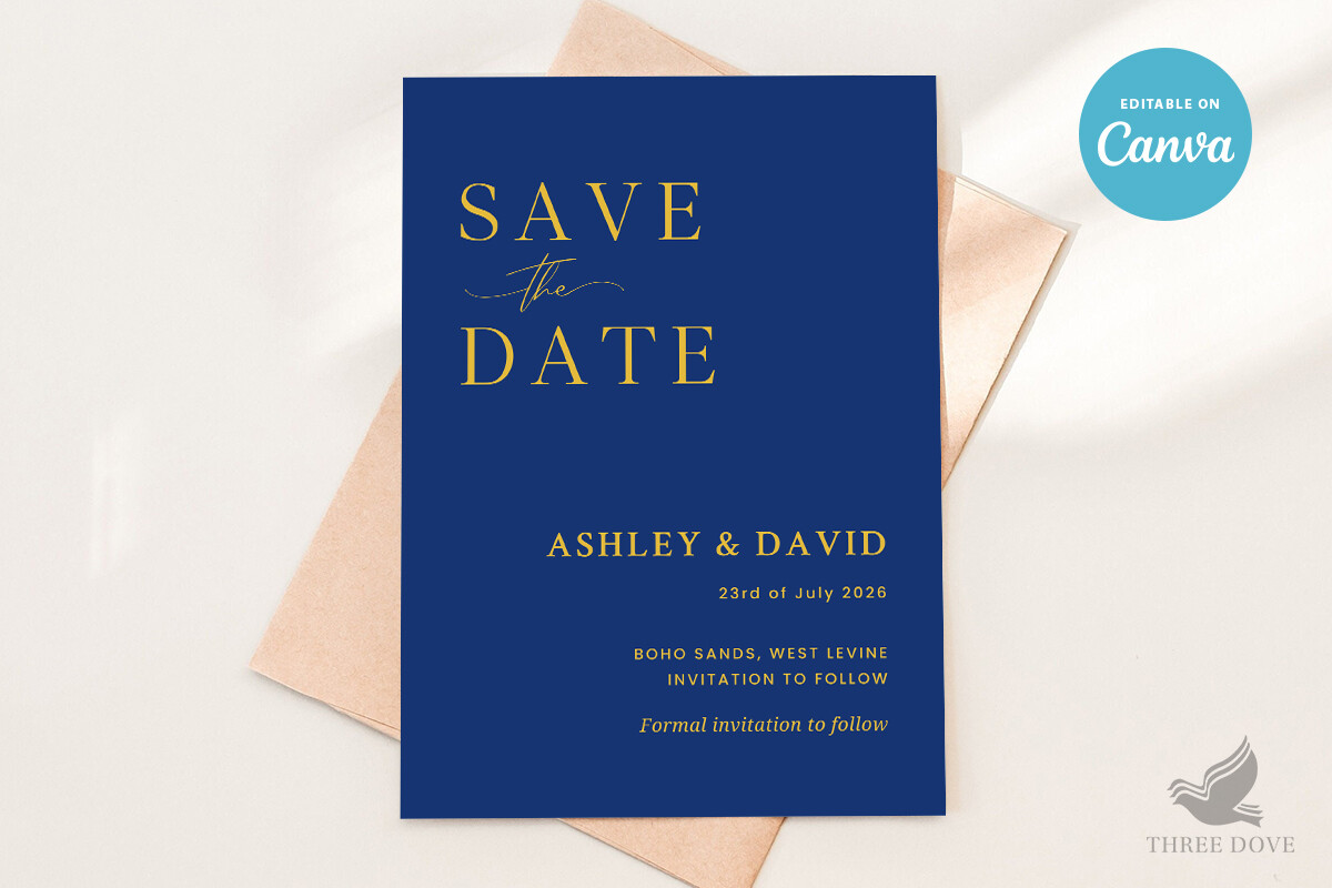 Dark Save the Date Template