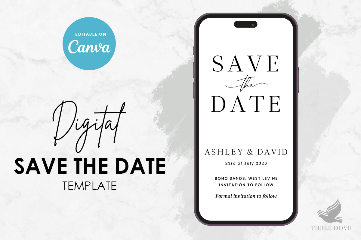 Digital Save the Date Template
