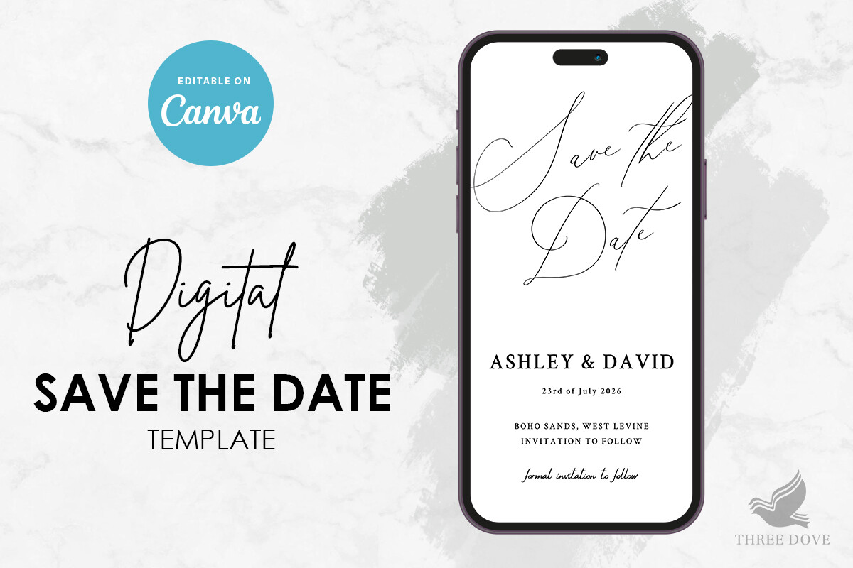 Digital Save the Date Template