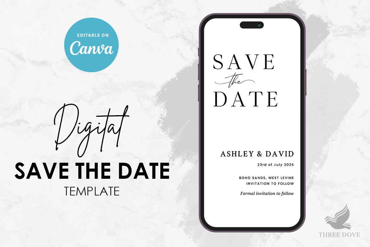 Digital Save the Date Template