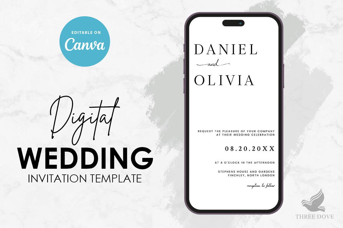 Digital Wedding Invitation Template