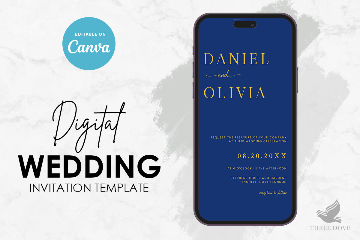 Digital Wedding Invitation Template