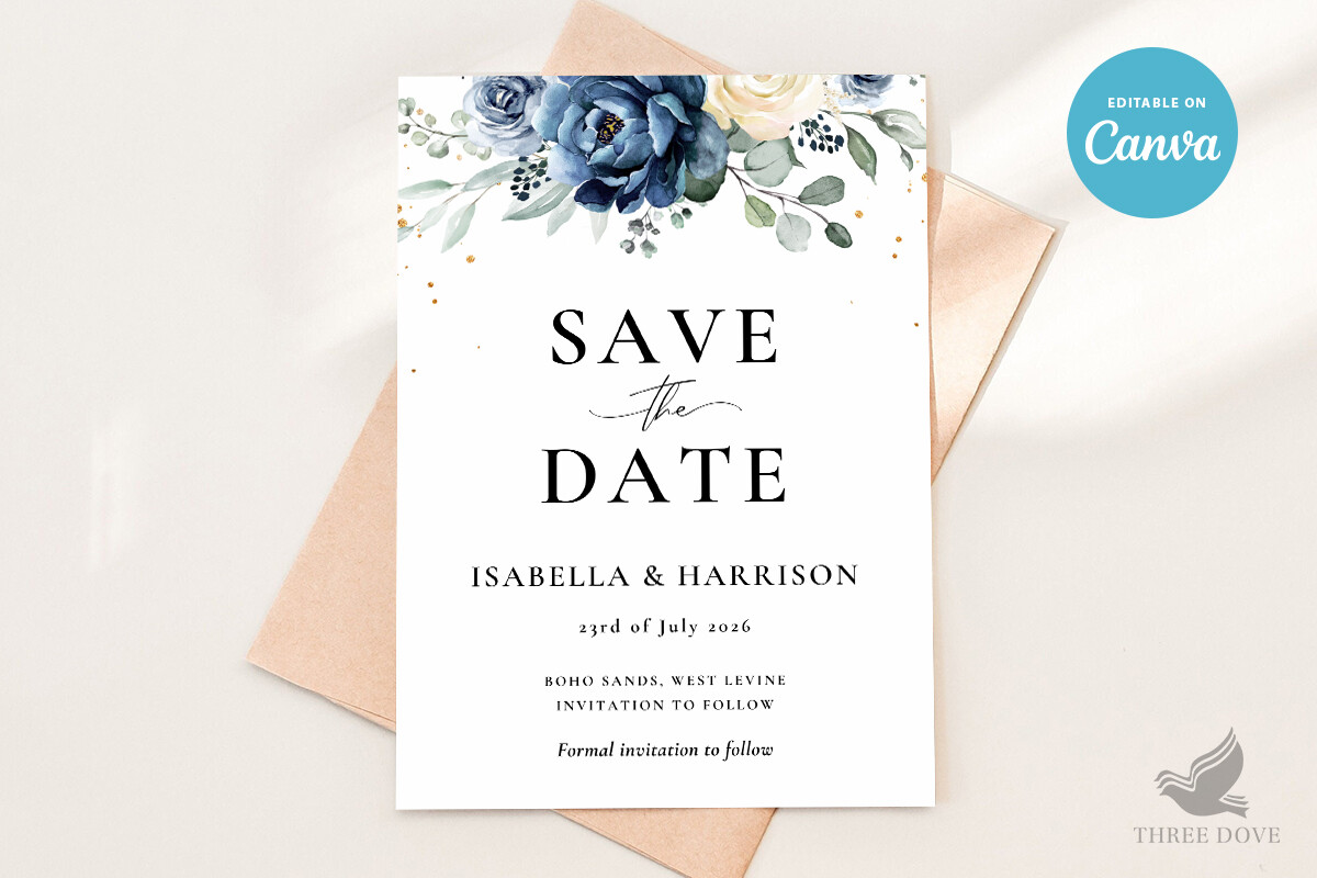 Floral Save the Date Template