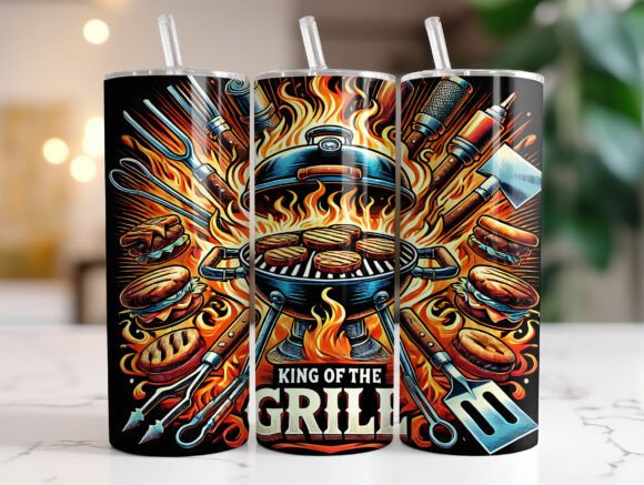 Funny Grill 20oz Tumbler Wrap for Men