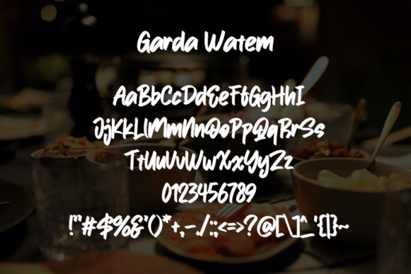 Garda Watem Font - Preview 1