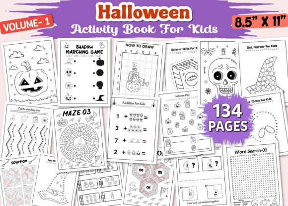Halloween Activity Pages for Kids - KDP