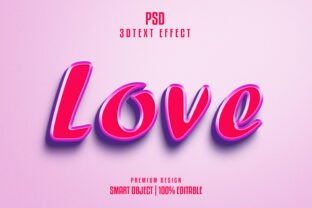 Love 3D Text Effect Style