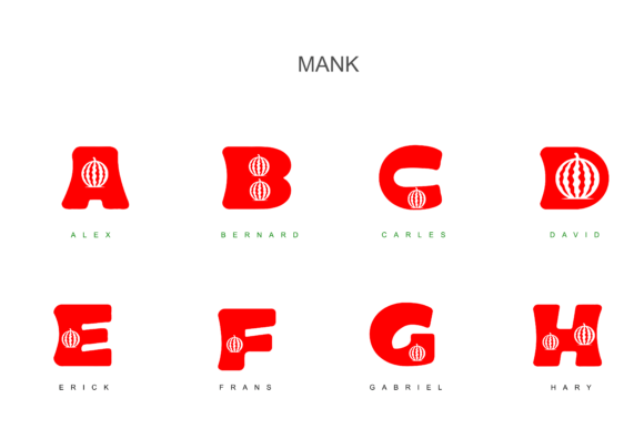 Mank Font PNG with transparent background - Preview 2