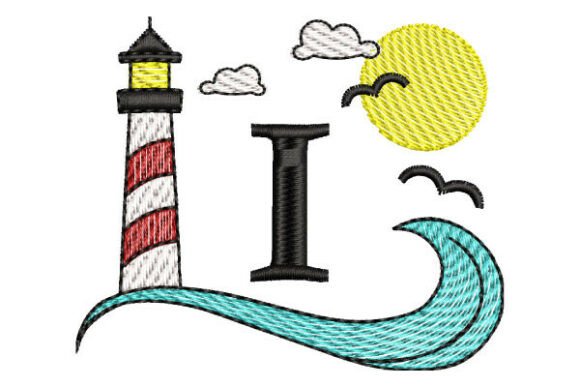 Maritime Monogram I – Curved Fills
