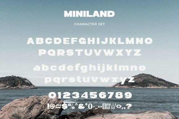 Miniland Font PNG with transparent background - Preview 1