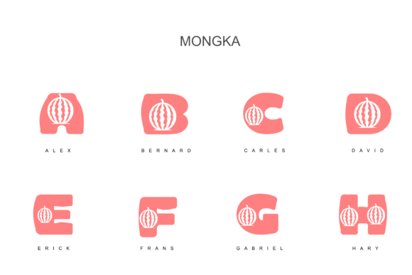 Mongka Font PNG with transparent background - Preview 2