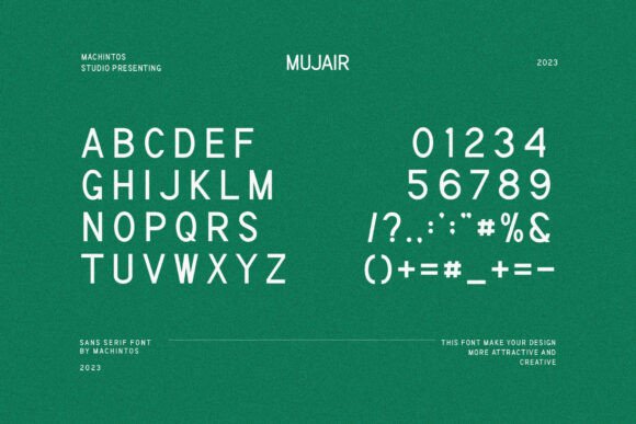 Mujair Font PNG with transparent background - Preview 1