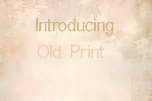 Old Print Font PNG with transparent background - Preview 1
