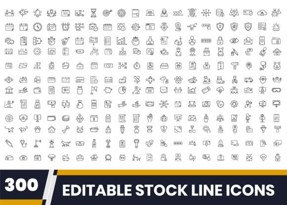 Outline Icon Collection 300 Icons