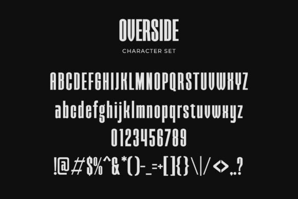 Overside Font PNG with transparent background - Preview 1